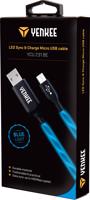 Adat- és töltőkábel MICRO USB világító