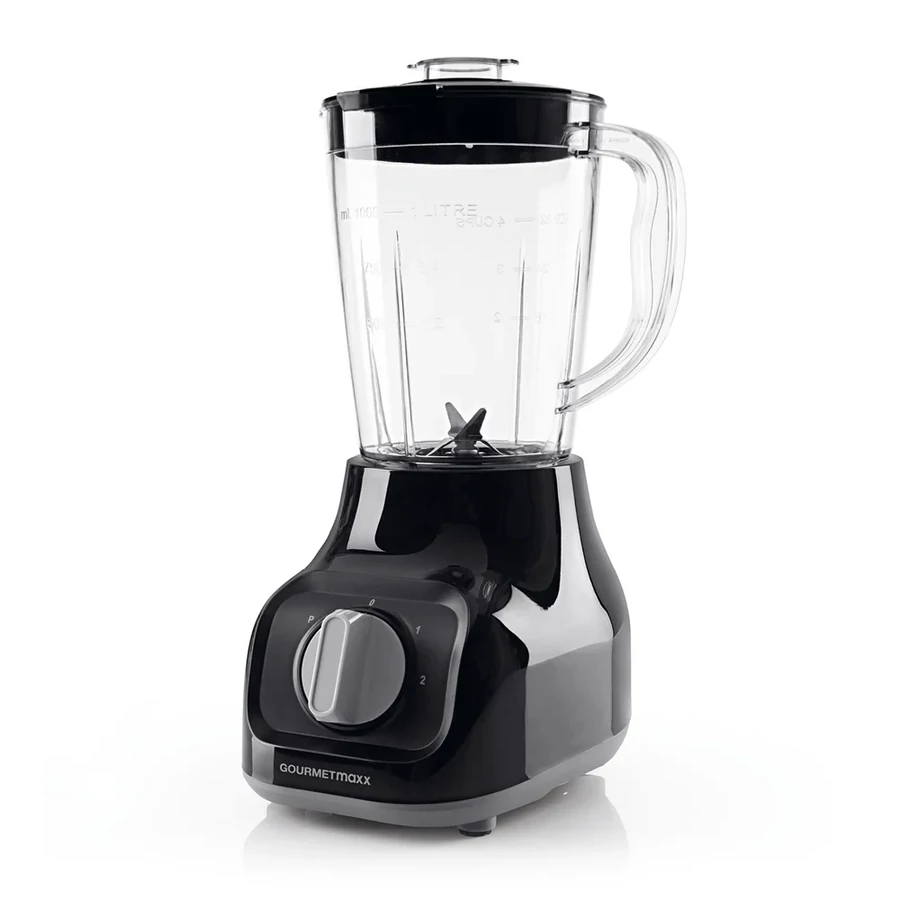 GOURMETMAXX Turmixgép 1L 350W fekete