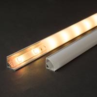 LED aluminium profil sín 2000 x 16 x 16 mm íves sarok profil