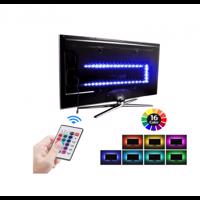 USB RGB háttérvilágítás tv-hez, távirányítóval